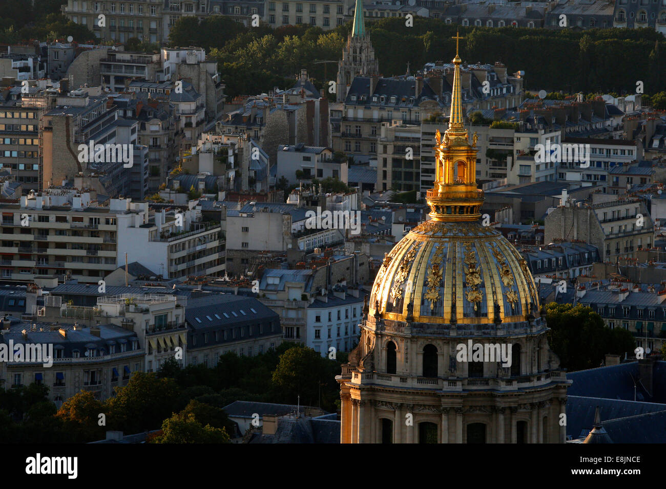 Paris city.  The National Residence of the Invalids. Stock Photo