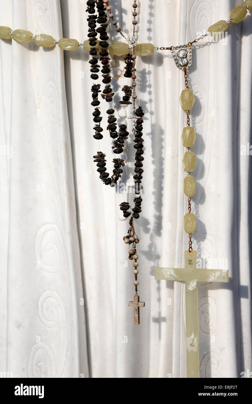 Church of the Beatitudes. Rosaries. Stock Photo