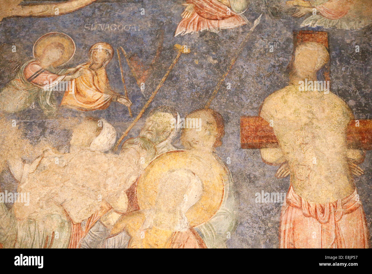 The frescoes were painted by a Byzantin artist between 1150 and 1175