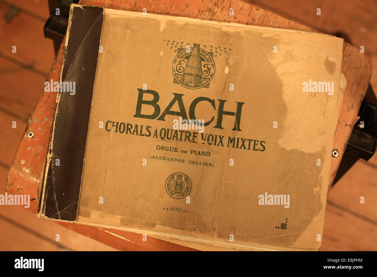 JS Bach sheet music Stock Photo Alamy