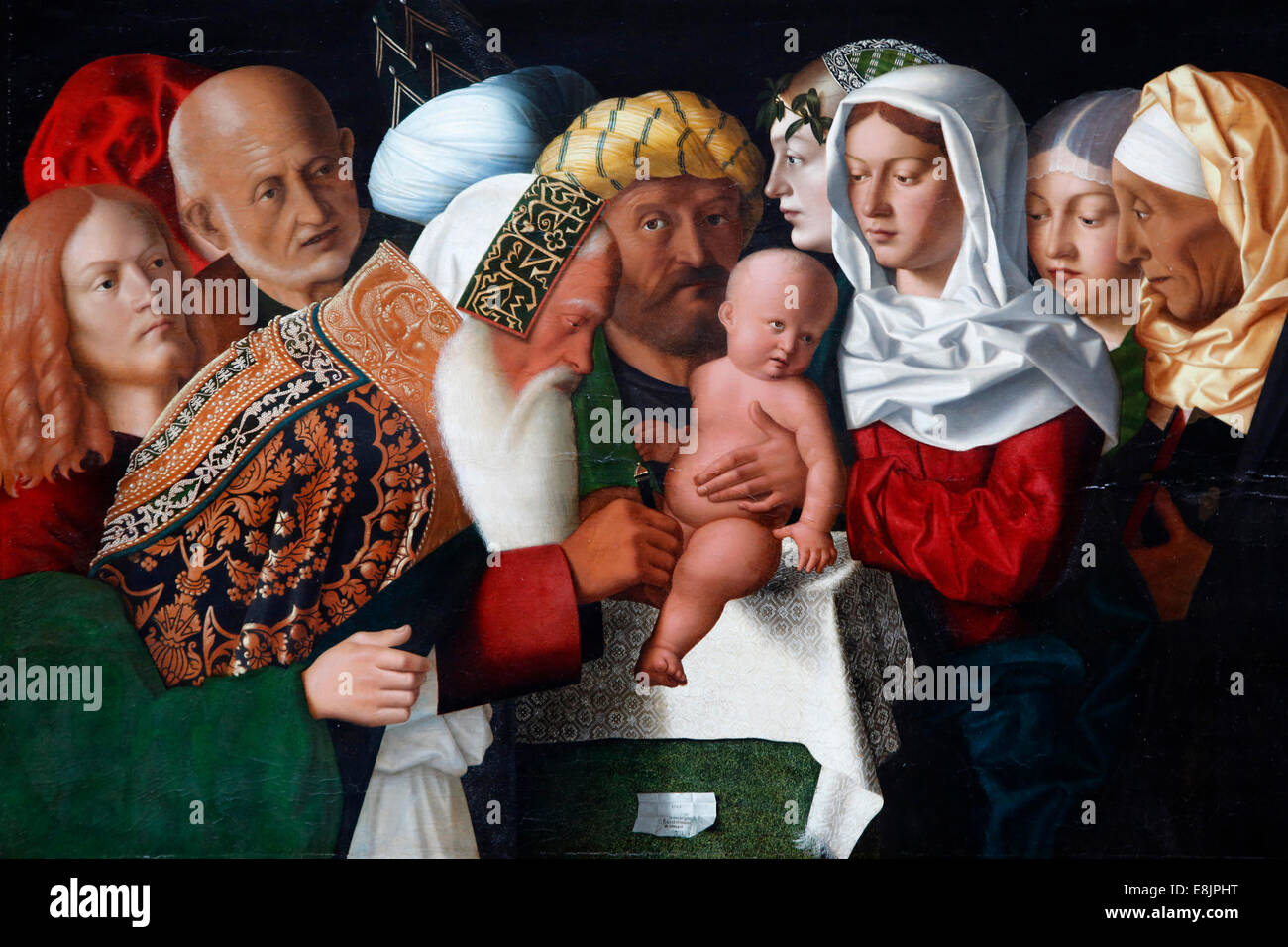 The Circumcision by Bartolomeo Veneto (1506). Stock Photo