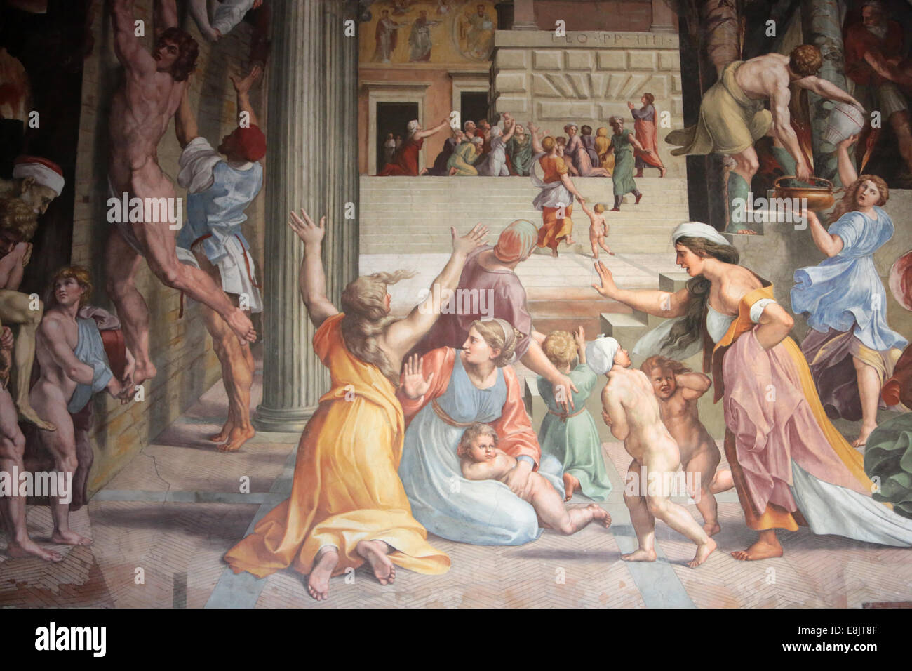 The Fire in the Borgo. From 1514 to 1517. Fresco Italian painter ...