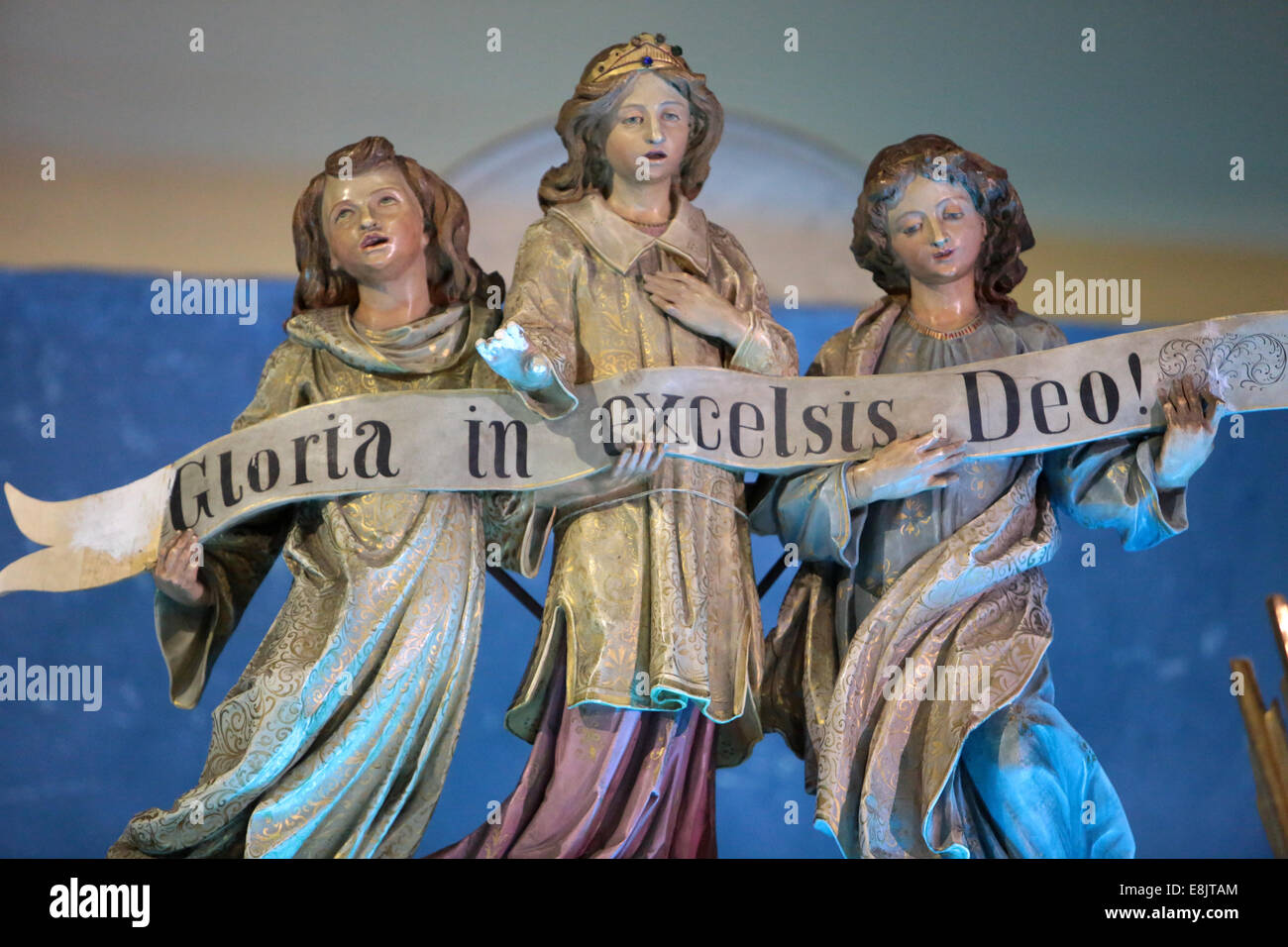 Angels. Saint Anthony of Padua church. Stock Photo