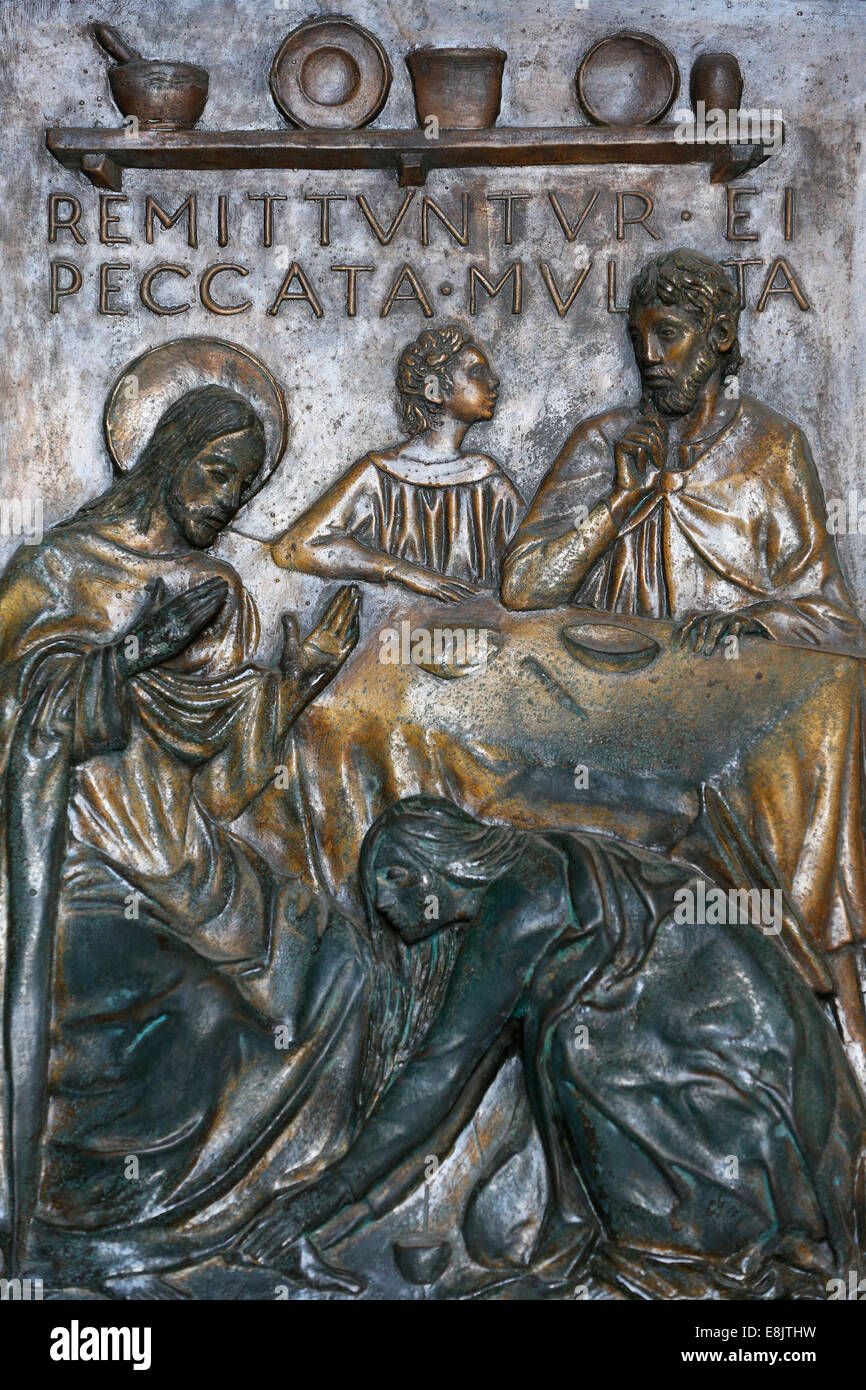 The Woman who was a Sinner. The Holy door of St. Peter's Basilica. Cast
