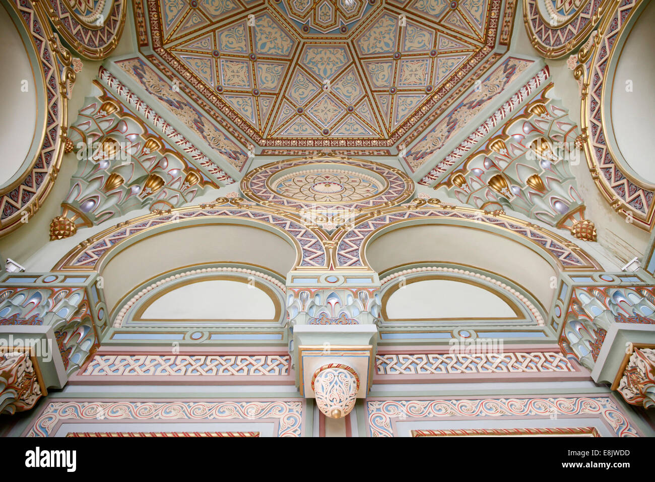 Grand choral synagogue.  The celling. Stock Photo