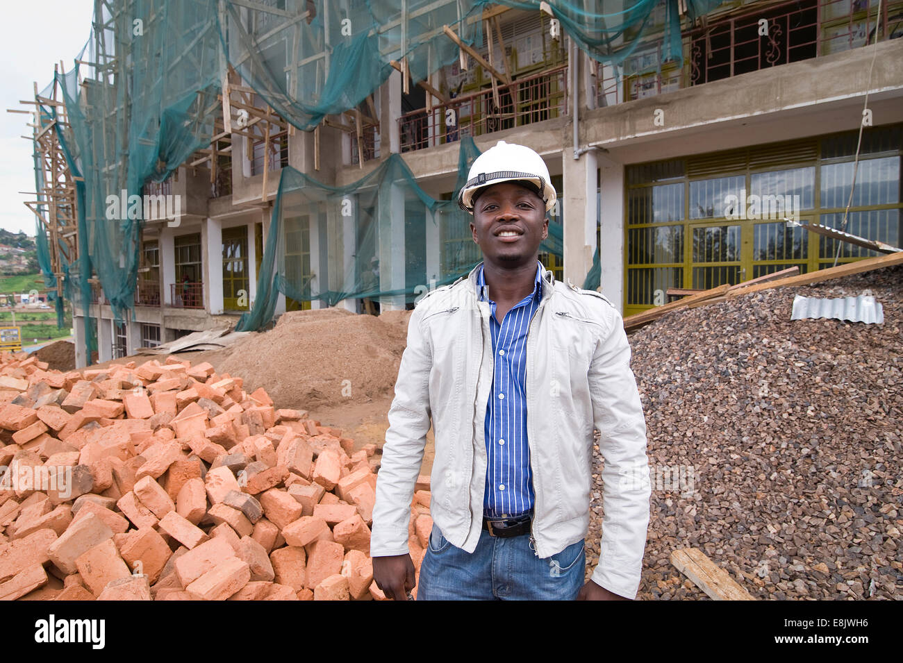 RWANDA, KIGALI There are many construction sites in the capital city