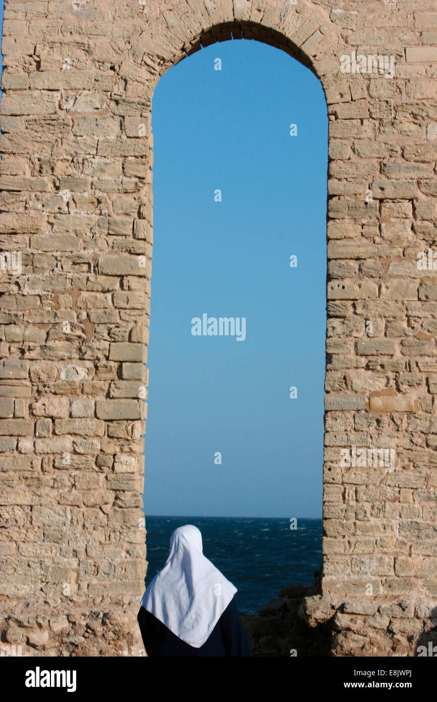 Gate on the sea Stock Photo