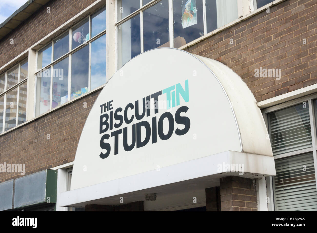 The Biscuit Tin Studios in Newcastle is a 40 studio complex, sister to the Biscuit Works contemporary art gallery. Stock Photo