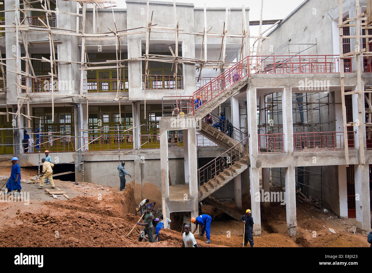 RWANDA, KIGALI There are many construction sites in the capital city