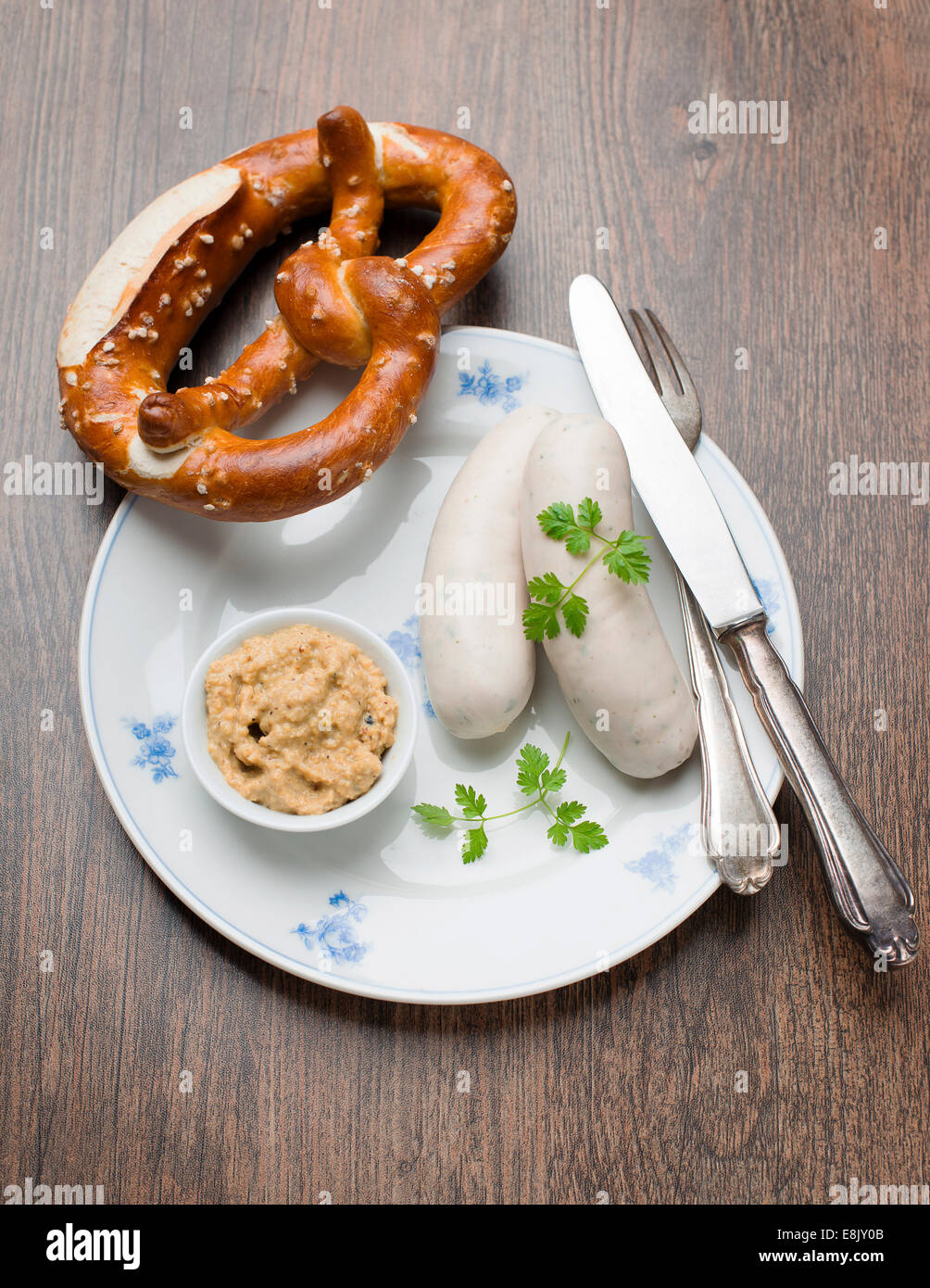 Savoury German Sausages Stock Photo