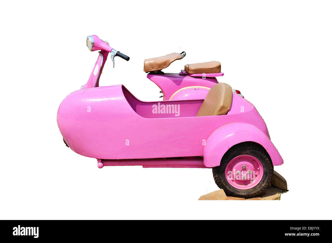 Classic Pink Sidecar Stock Photo