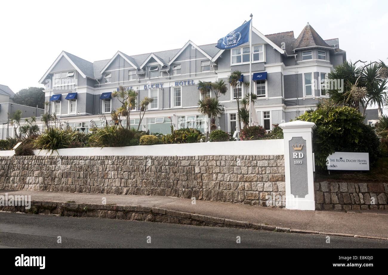 The Royal Duchy hotel at Falmouth, Cornwall, England, UK Stock Photo