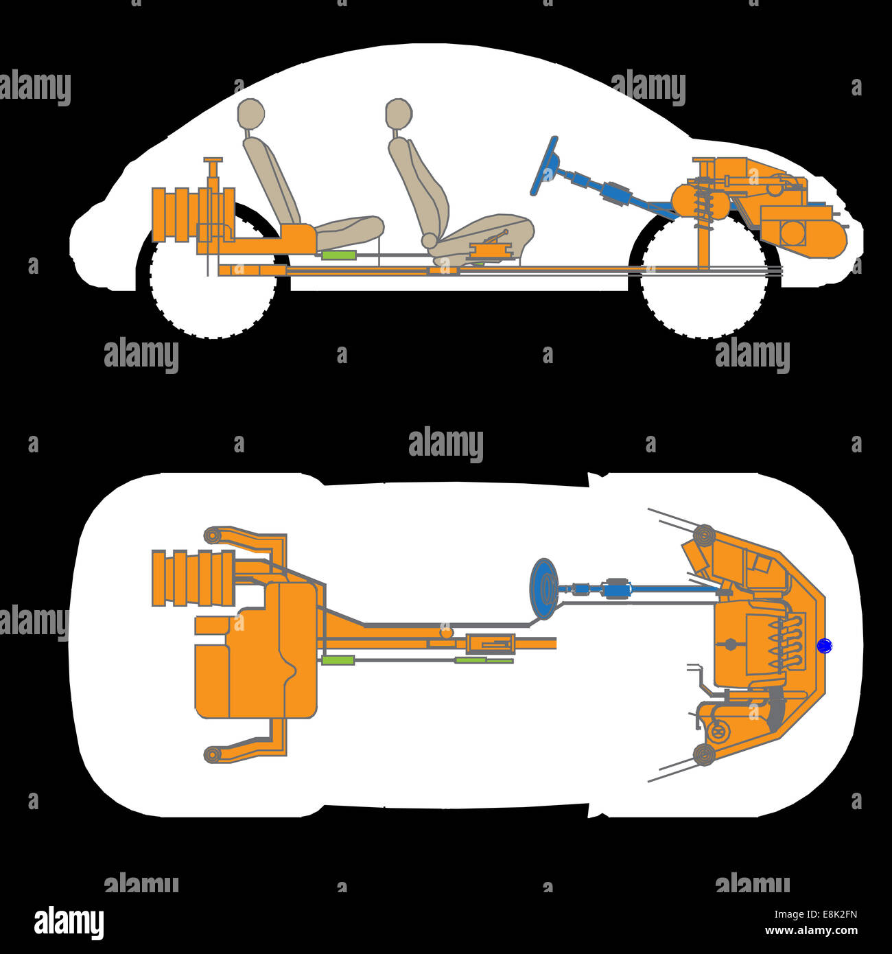 Car parts sketch hires stock photography and images Alamy