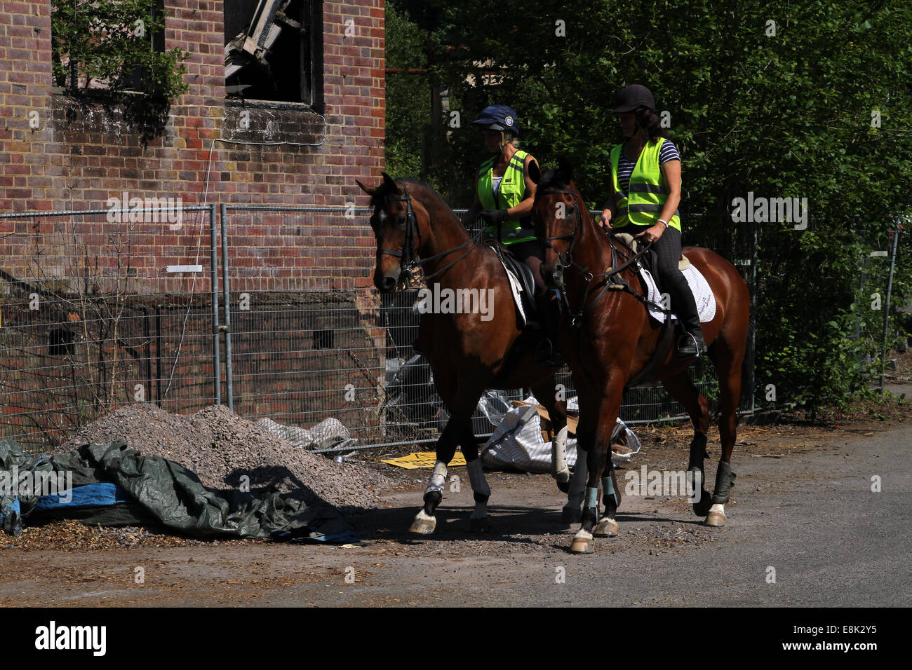 Two riders out hacking/riding Stock Photo - Alamy