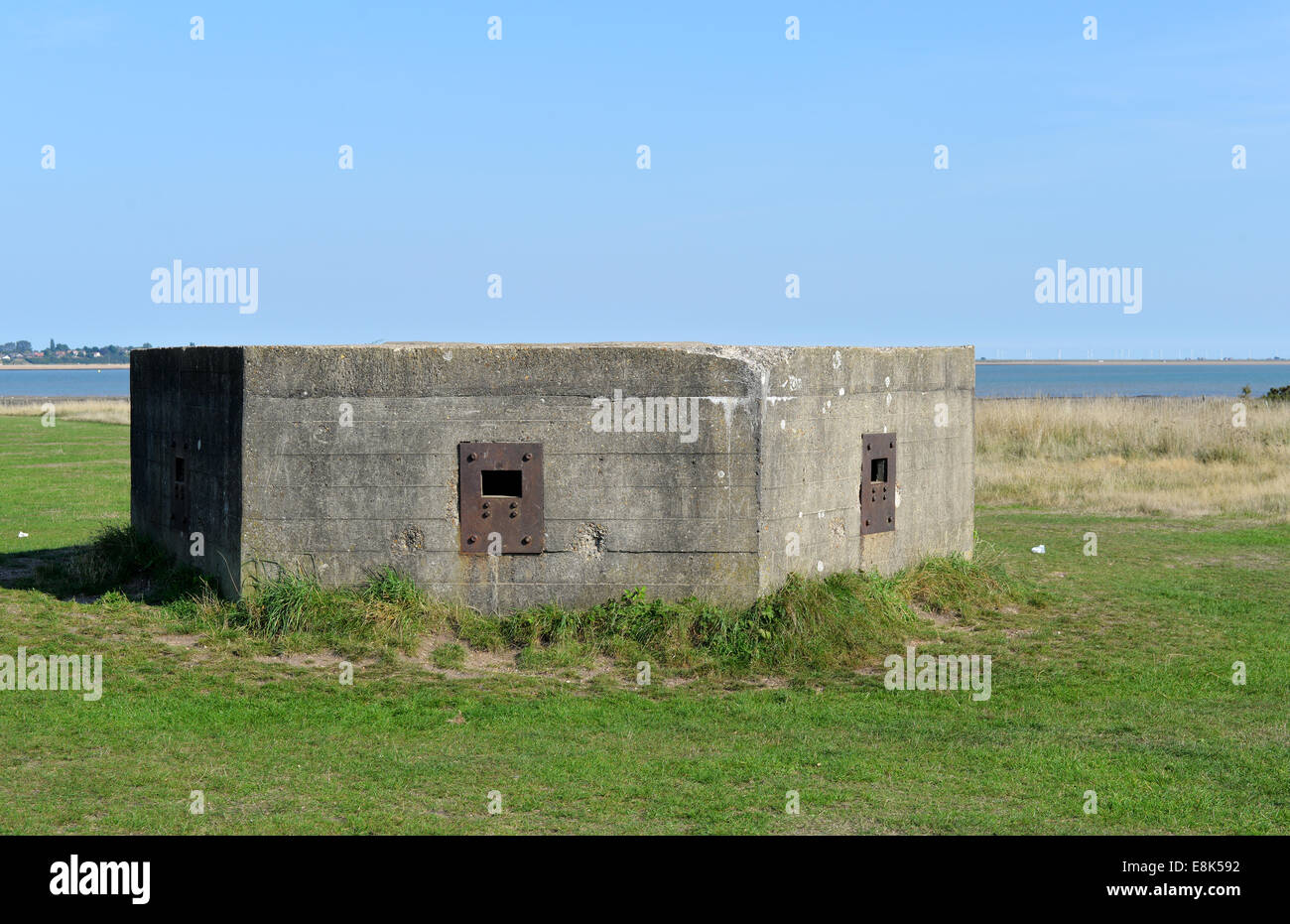 Pillbox East Mersea Stock Photo Alamy