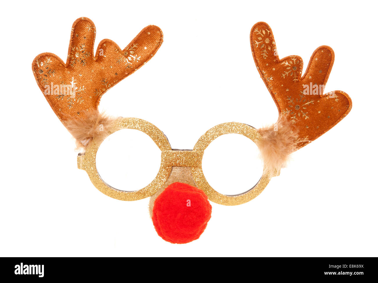 Reindeer christmas party mask cutout Stock Photo - Alamy