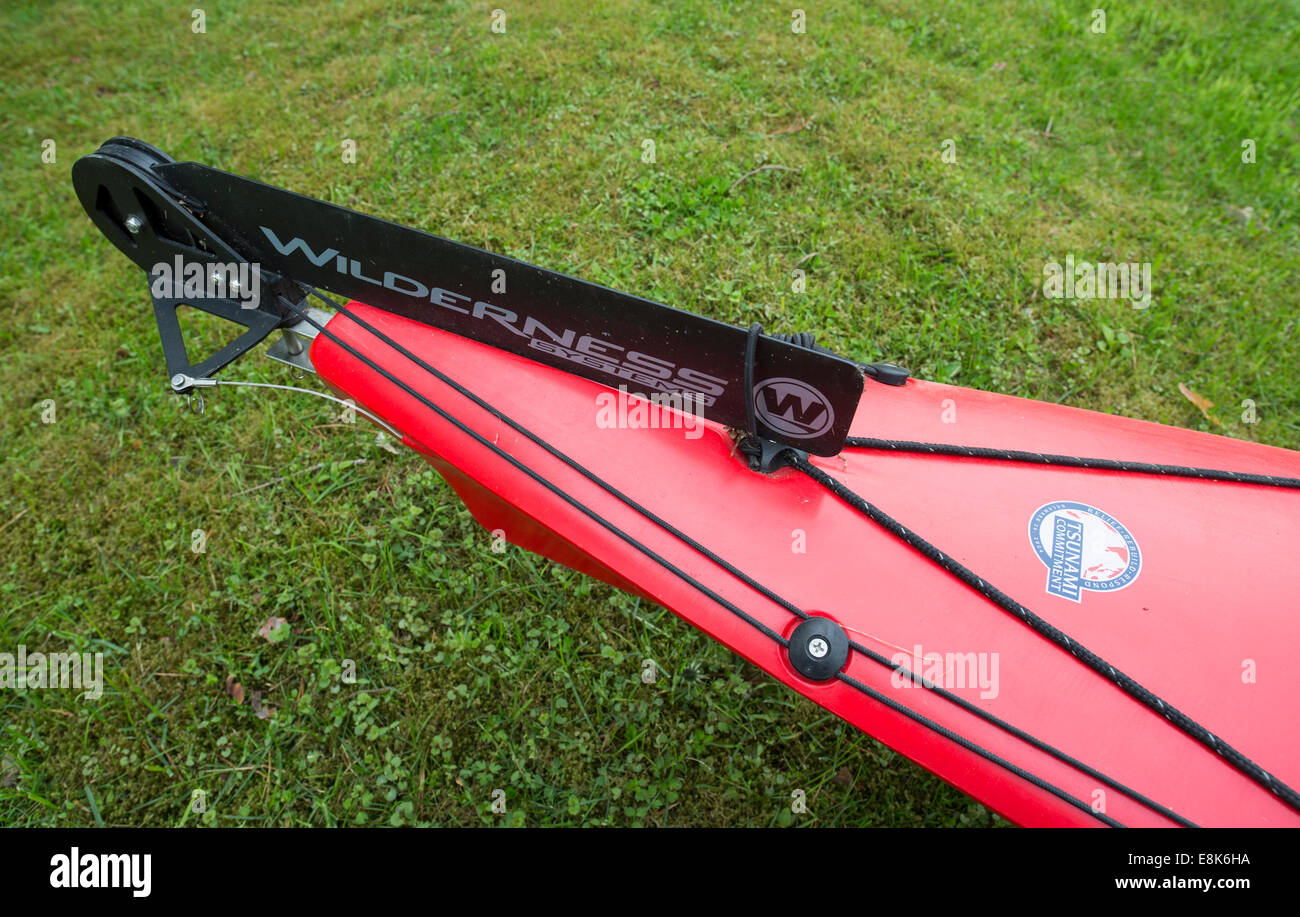 Kayak rudder ( Wilderness Systems Tsunami 175 Stock Photo Alamy