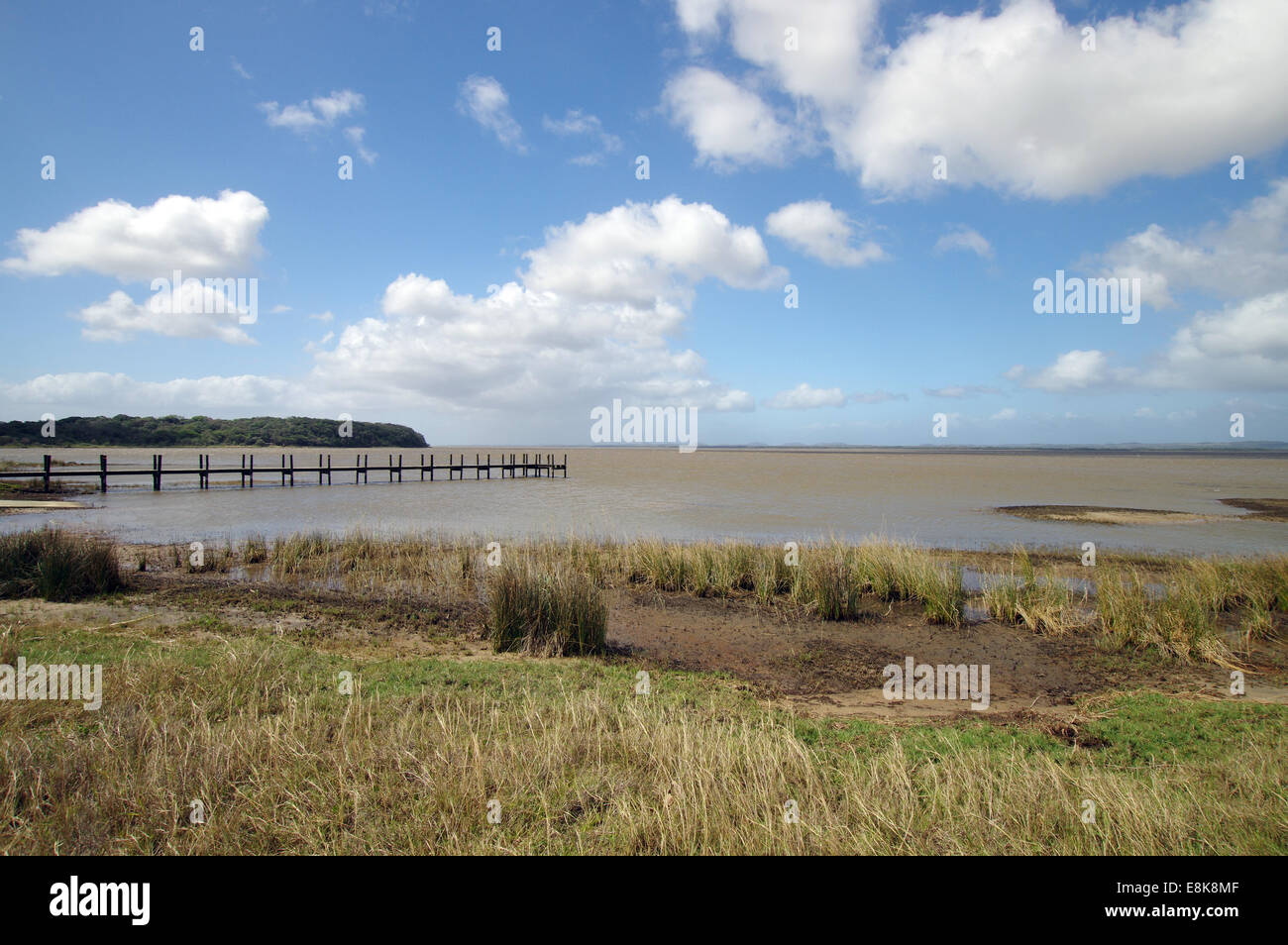 Western shores of Lake St. Lucia, South Africa Stock Photo