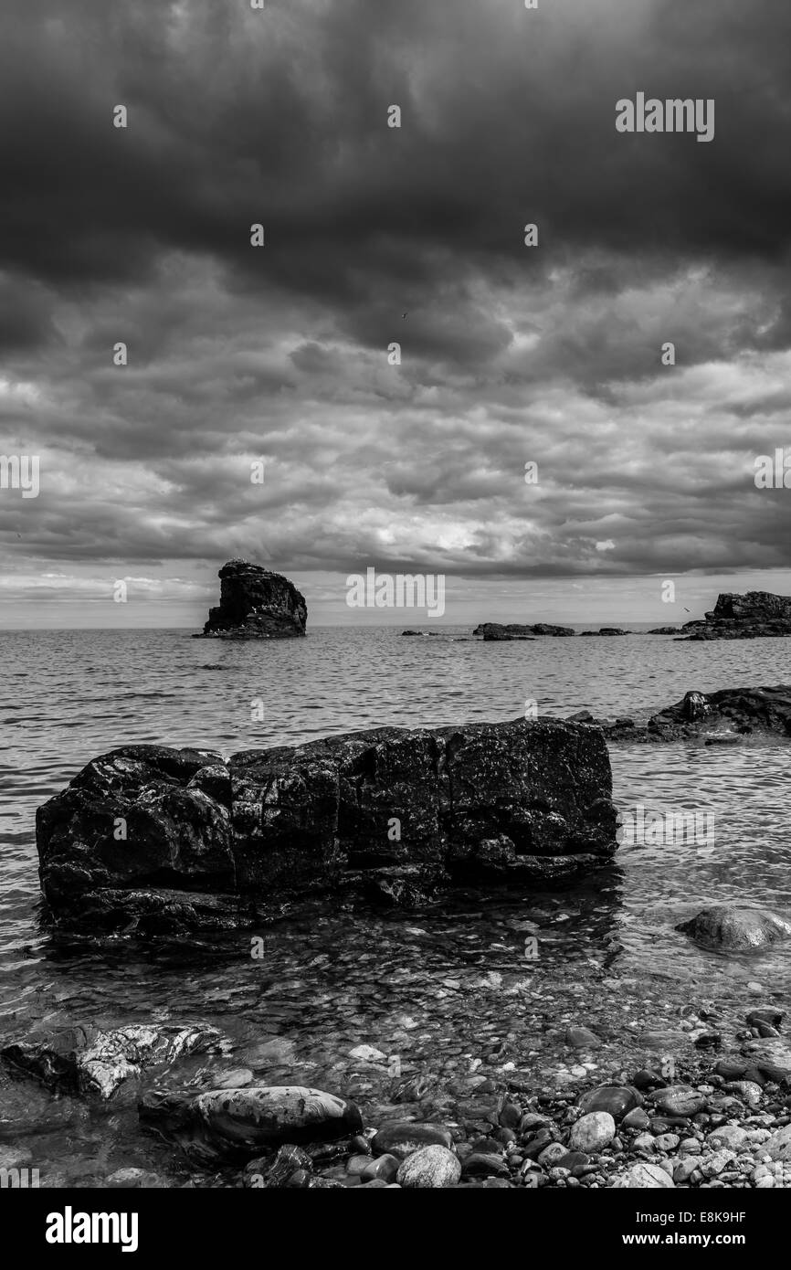 Rocks at Muchalls Stock Photo