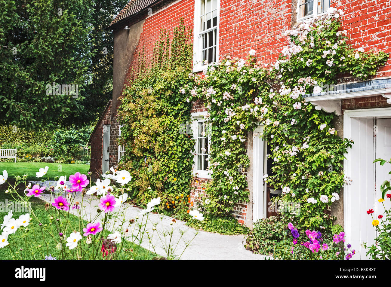 Jane Austen's House; a Museum in Chawton, Hampshire, England, United Kingdom, Great Britain, Wohnhaus von Jane Austen Stock Photo