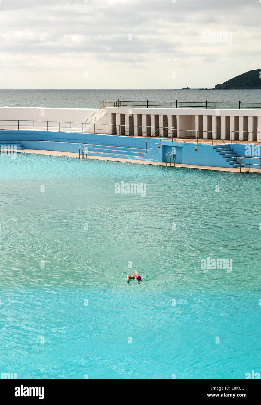 The Jubilee Pool lido in Penzance, Cornwall, UK Stock Photo