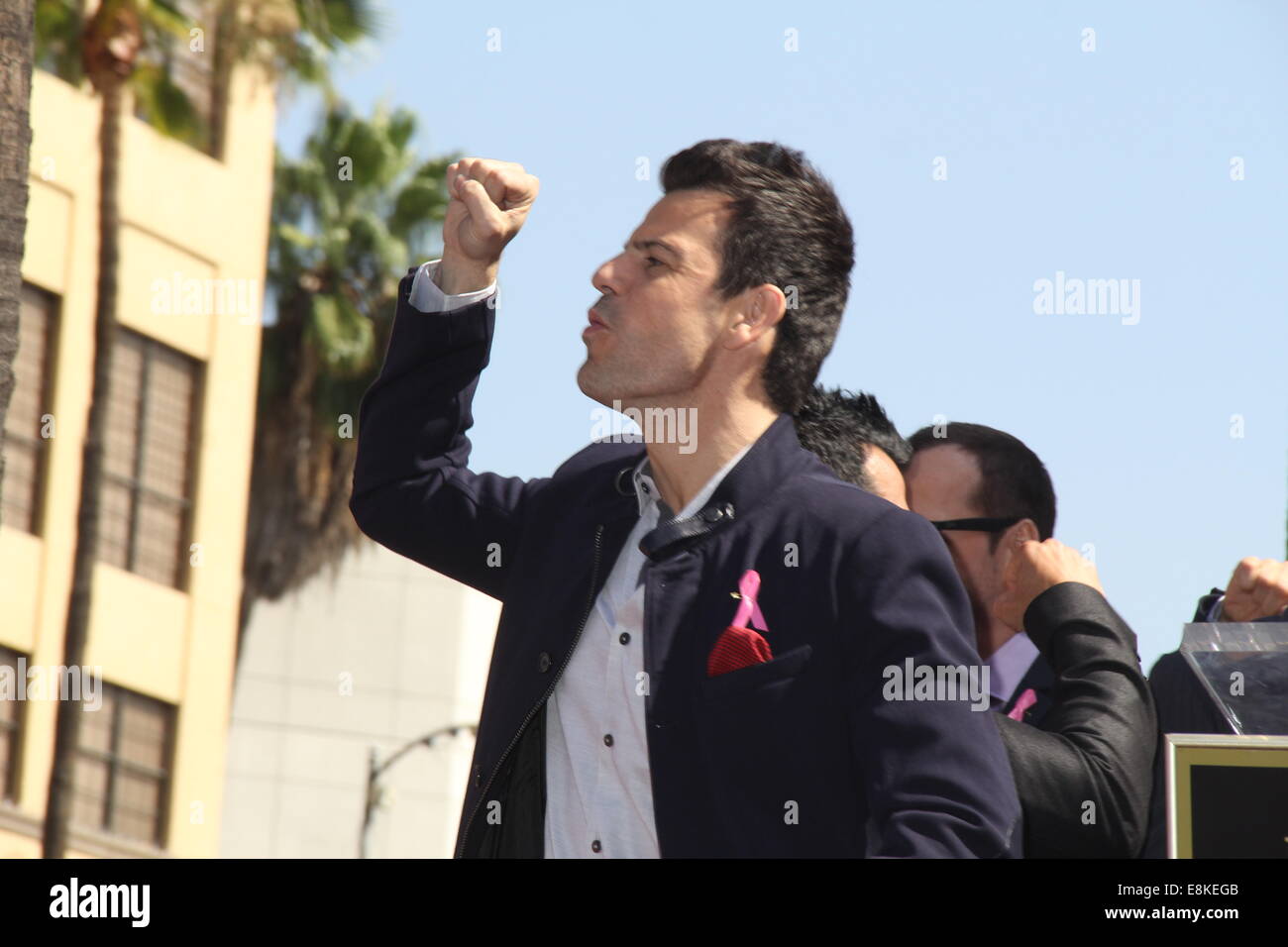 Hollywood, California, USA. 9th Oct, 2014. I15703CHW.New Kids On The Block Honored With A Star On The Hollywood Walk Of Fame.7072 Hollywood Blvd, Hollywood, CA.10/09/2014.NEW KIDS ON THE BLOCK - JORDAN KNIGHT .©Clinton H. Wallace/Photomundo/ Photos inc Credit:  Clinton Wallace/Globe Photos/ZUMA Wire/Alamy Live News Stock Photo