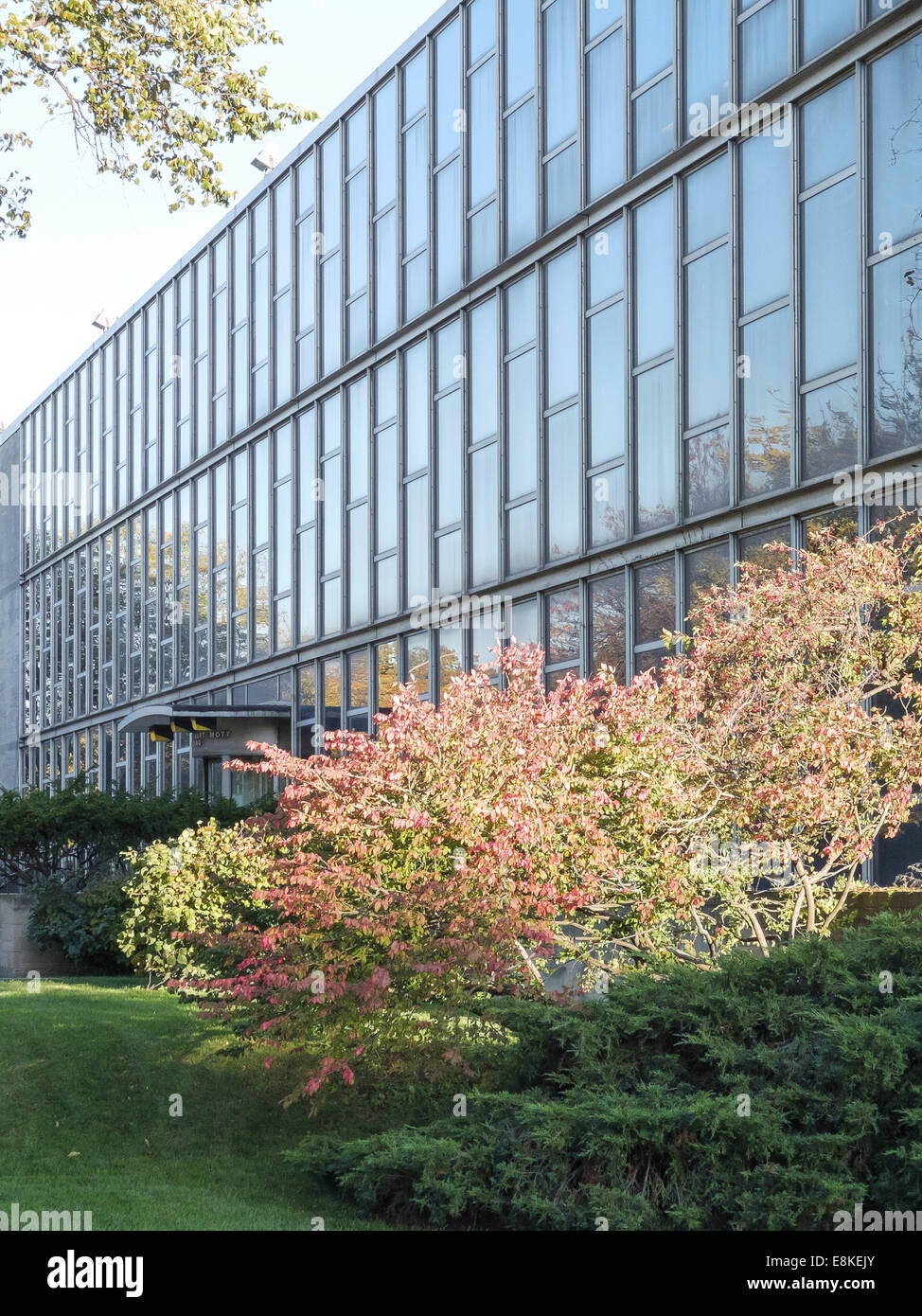 Charles Stewart Mott Building on the campus of the University of