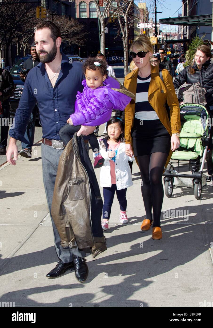 Katherine Heigl out and about with her husband Josh Kelley and family