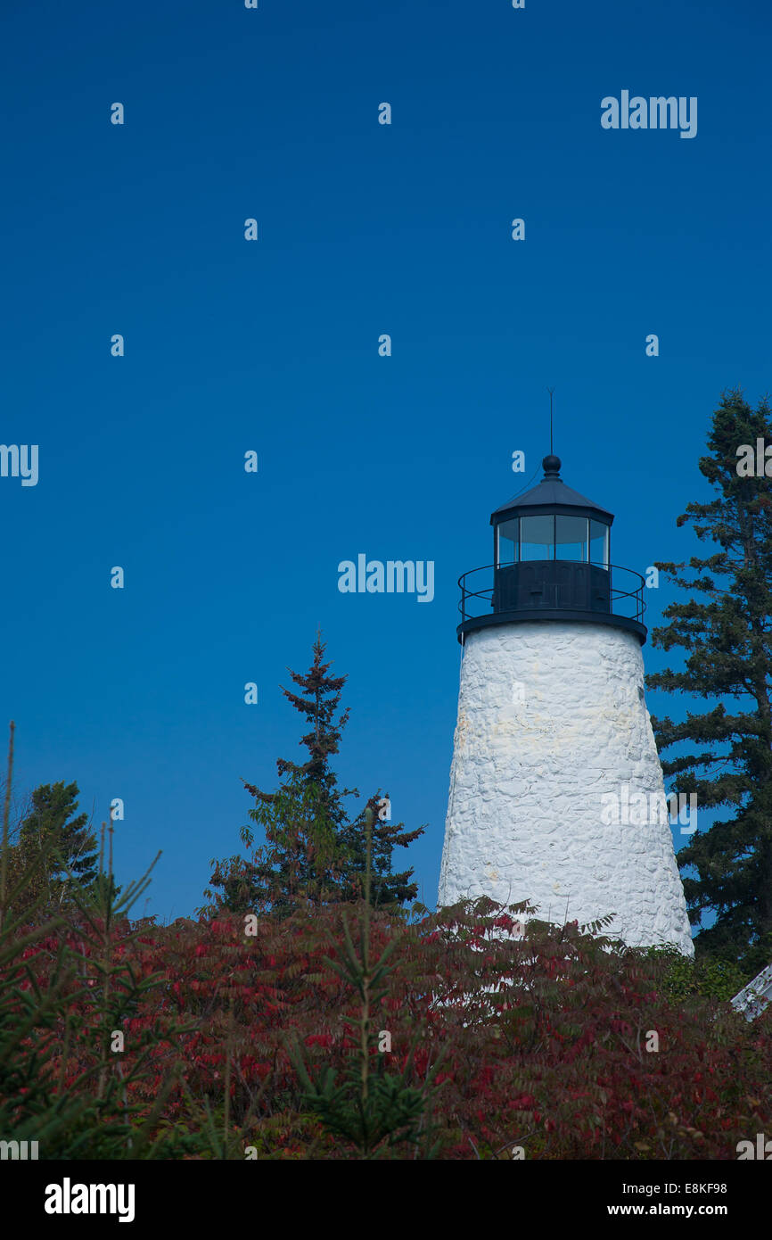 Dyce Head Lighthouse Castine Maine USA Stock Photo Alamy