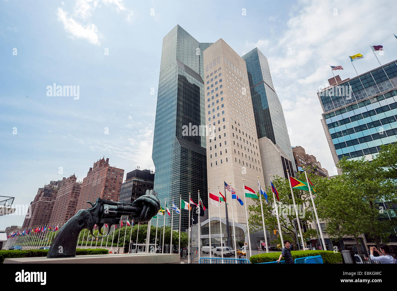 The United Nations building,in New York City, USA Stock Photo