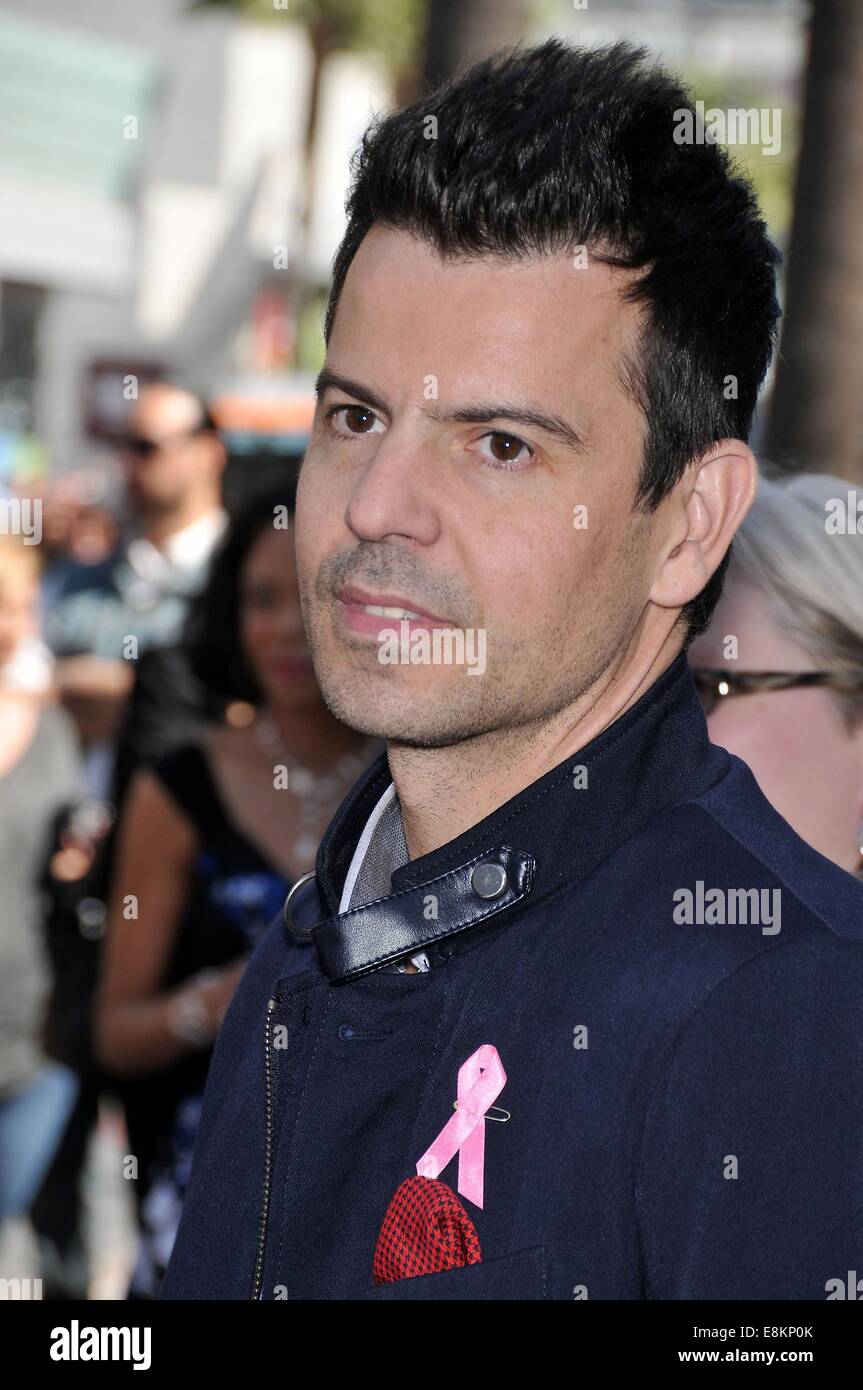 Los Angeles, CA, USA. 9th Oct, 2014. Jordan Knight at the induction ceremony for Star on the Hollywood Walk of Fame for NEW KIDS ON THE BLOCK, Hollywood Boulevard, Los Angeles, CA October 9, 2014. Credit:  Michael Germana/Everett Collection/Alamy Live News Stock Photo