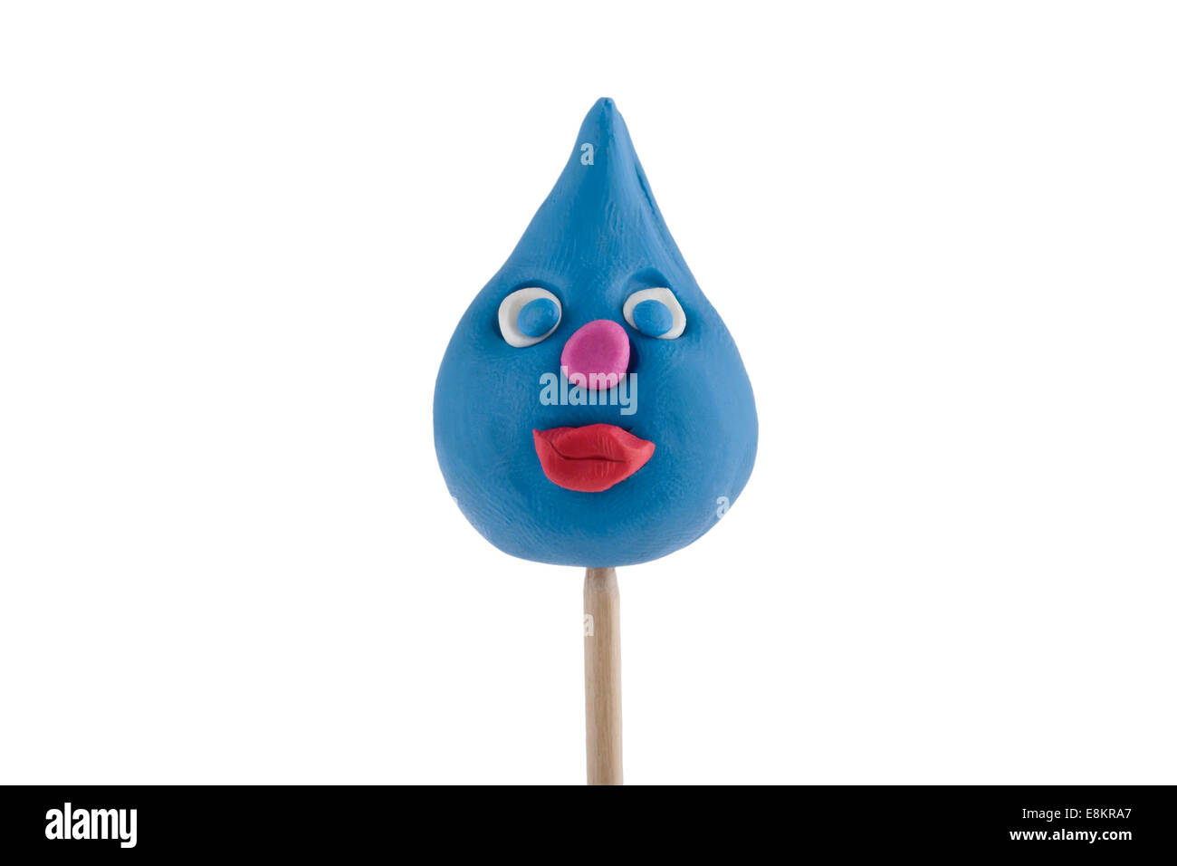 Water drop, clay modeling Stock Photo Alamy