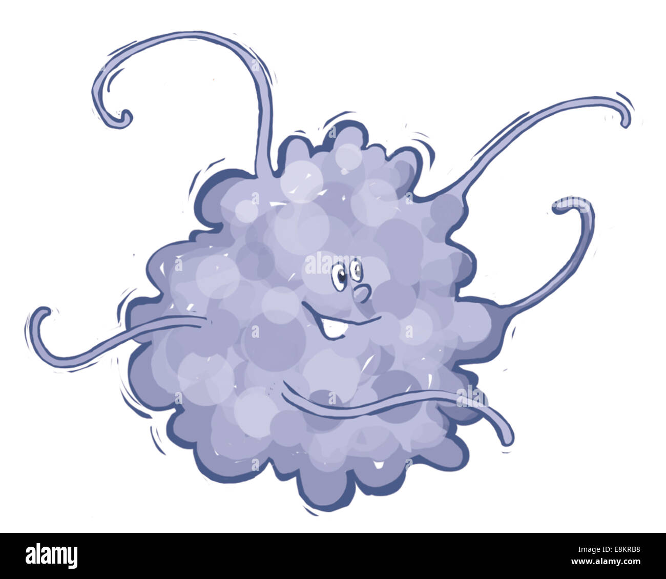 A macrophage character. Stock Photo