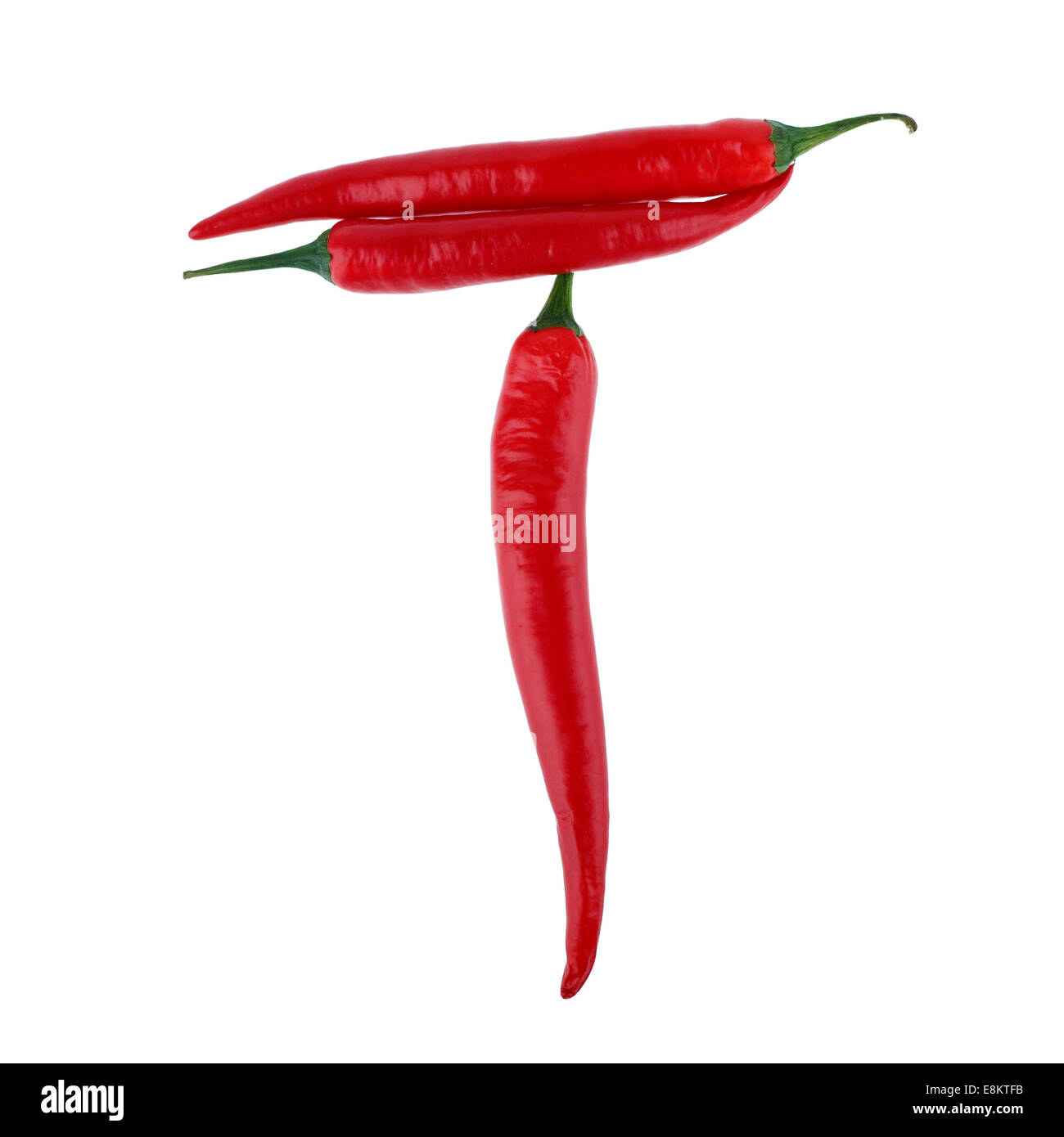 Red hot chili pepper isolated on a white background Stock Photo - Alamy