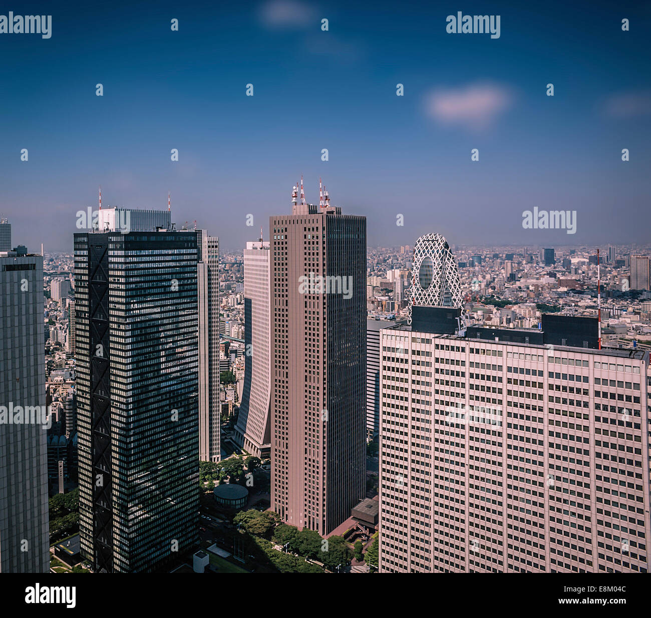 Looking out onto Shinjuku, Tokyo, Japan. Stock Photo