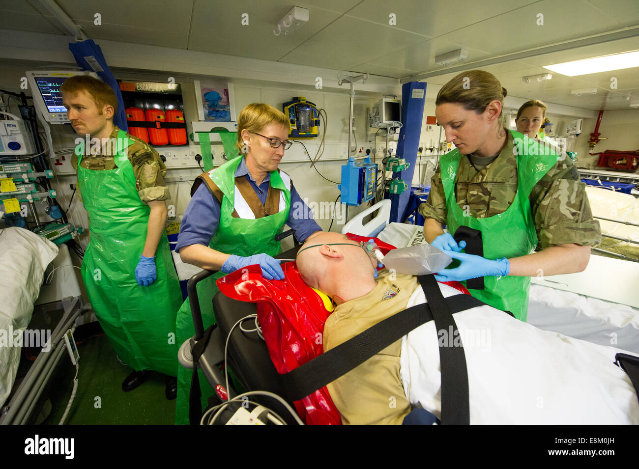 Royal Navy Medical Staff at work onboard RFA Argus, the Royal Navy's ...