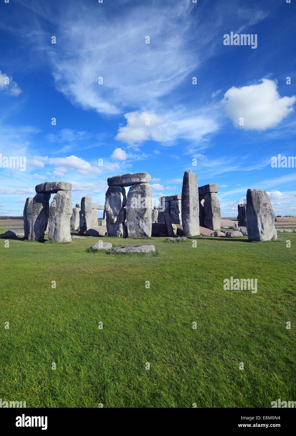 Stonehenge prehistoric monument in Wiltshire England. Stock Photo