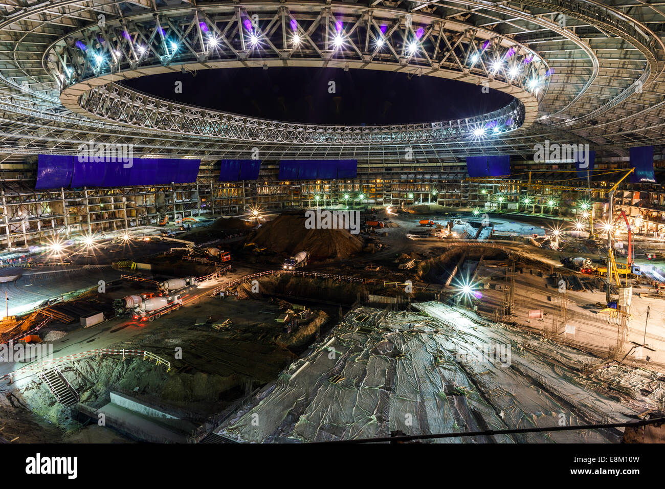 Great sport stadium construction, lunary arena renovation, Moscow