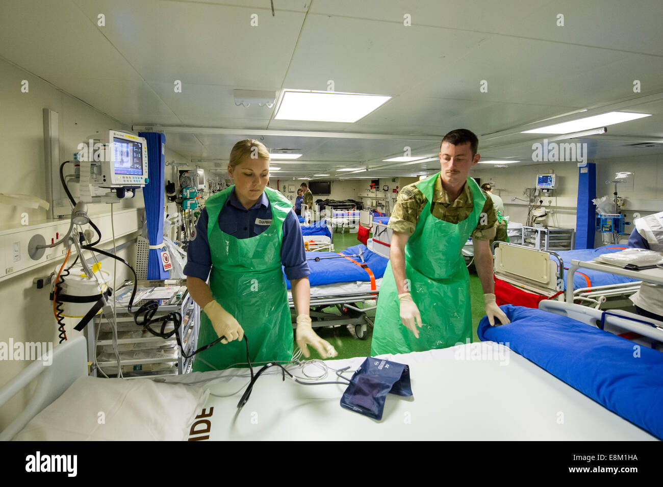 Royal Navy Medical Staff at work onboard RFA Argus, the Royal Navy's ...