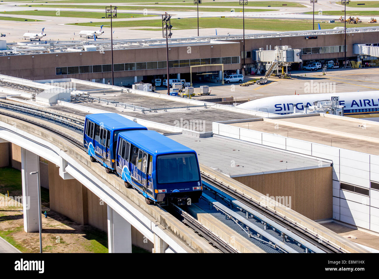 IAH, Houston Intercontinental Airport, Houston, TX, USA above ground