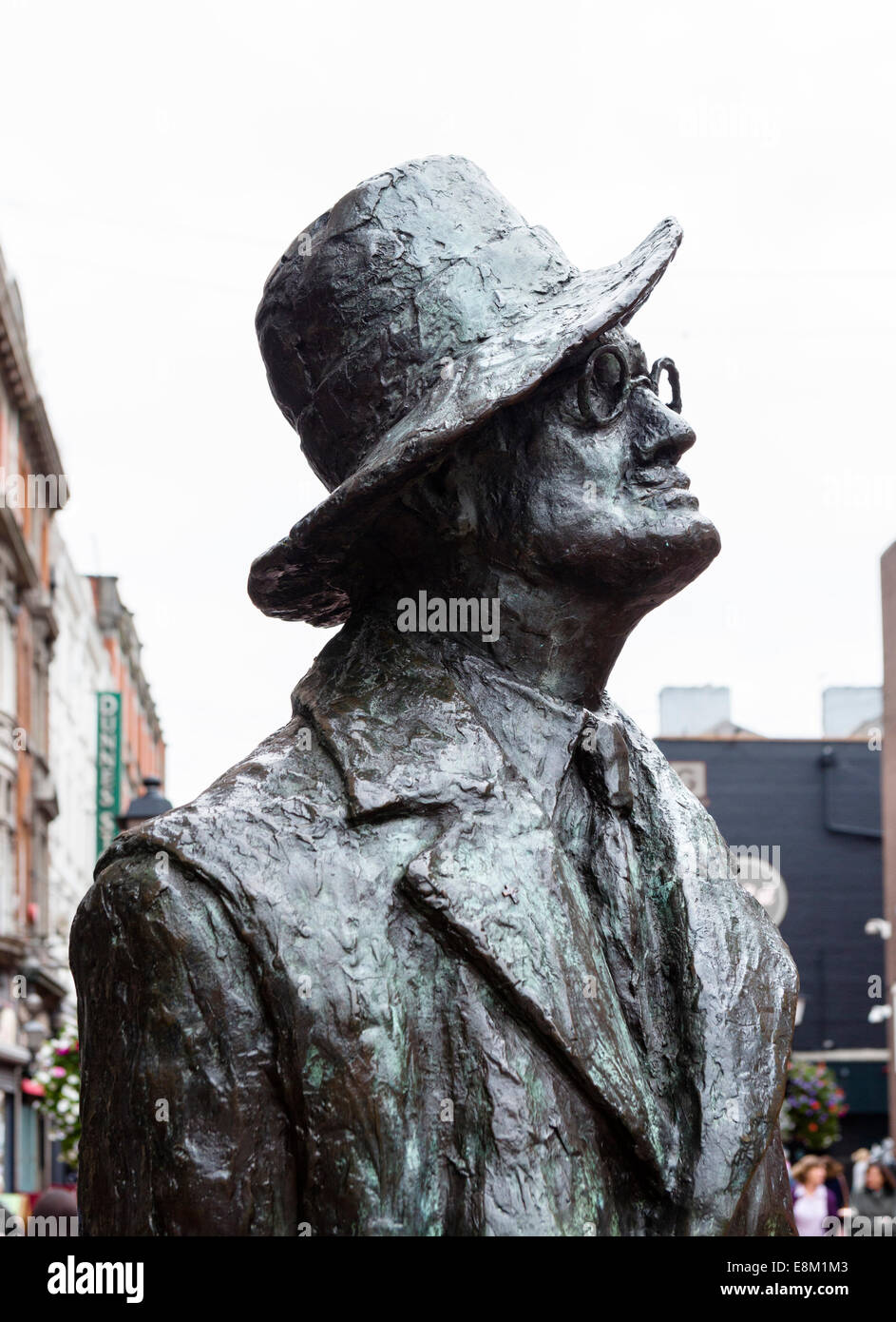 Statue of James Joyce on Earl Street North, Dublin City, Republic of ...