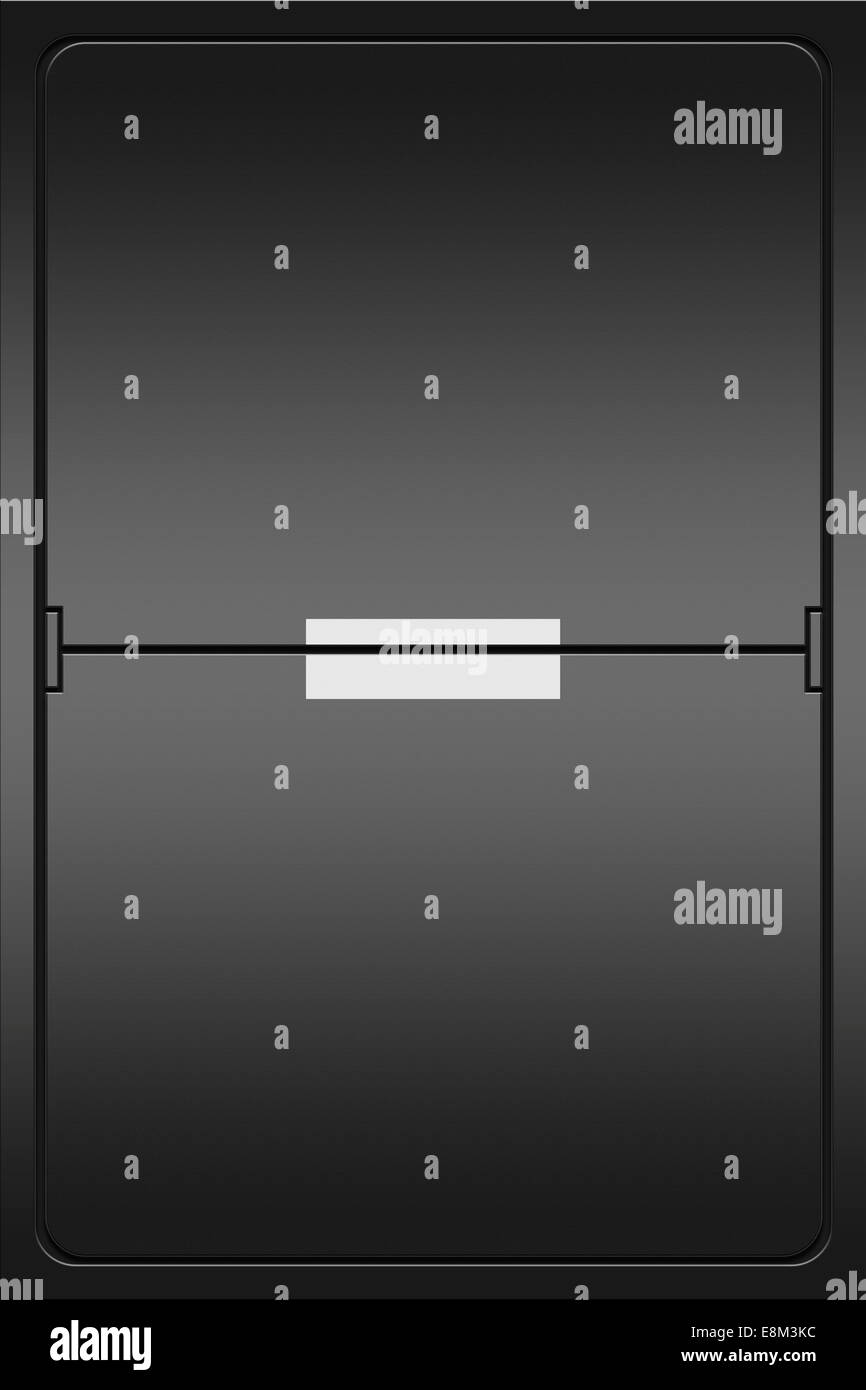 Illustration of a mechanical leter indicator showing a minus sign Stock ...