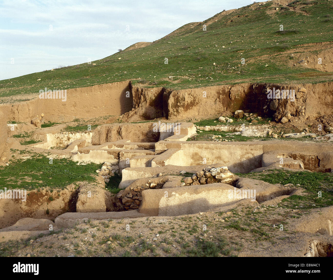 Syria. Ebla. Ruins of Ebla. Eblan civilization, Early Bronze Age, 3rd millennium BC. Lower town. Ruins. Stock Photo