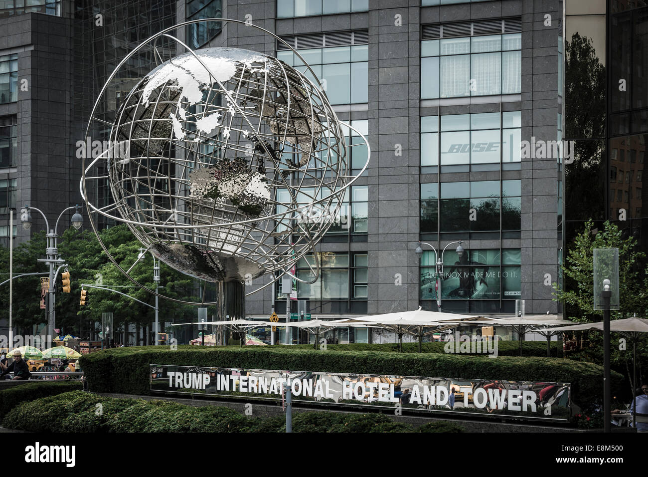 The Globe in front of  Trump International Tower & Hotel, New York City - USA Stock Photo