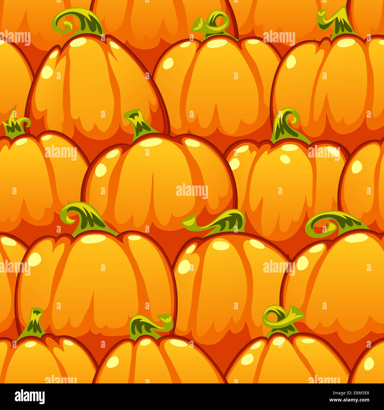 Pumpkins Seamless Pattern Stock Photo - Alamy