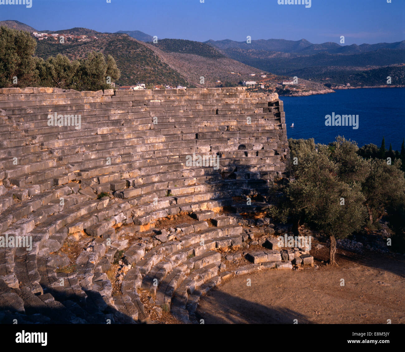 Reise, Europa, Asien, Tuerkei, Kas, Suedkueste, roemisches Amphitheater, touristic, Film: 120 mediumformat ekta Stock Photo