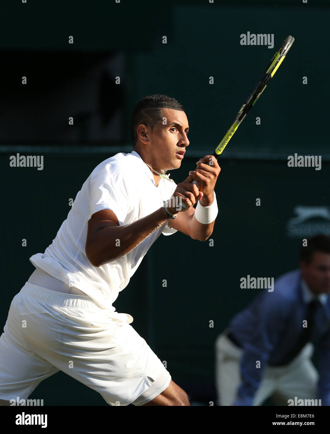 Nick Kyrgios (AUS),Wimbledon Championships 2014,London,England. Ganzkoerper, Stock Photo