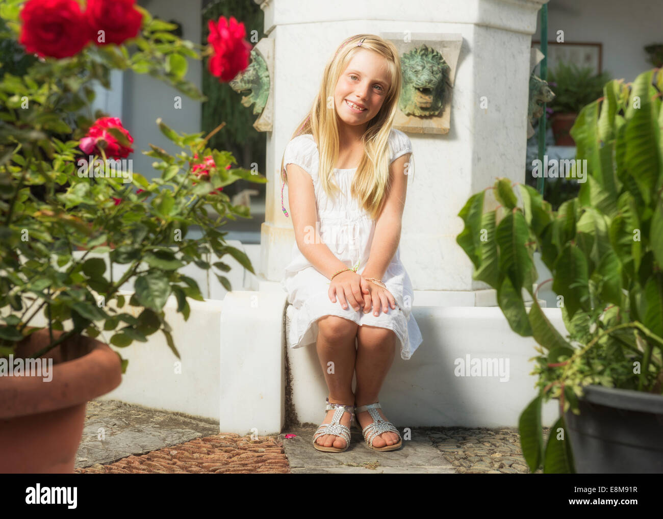 Young blond girl. Stock Photo
