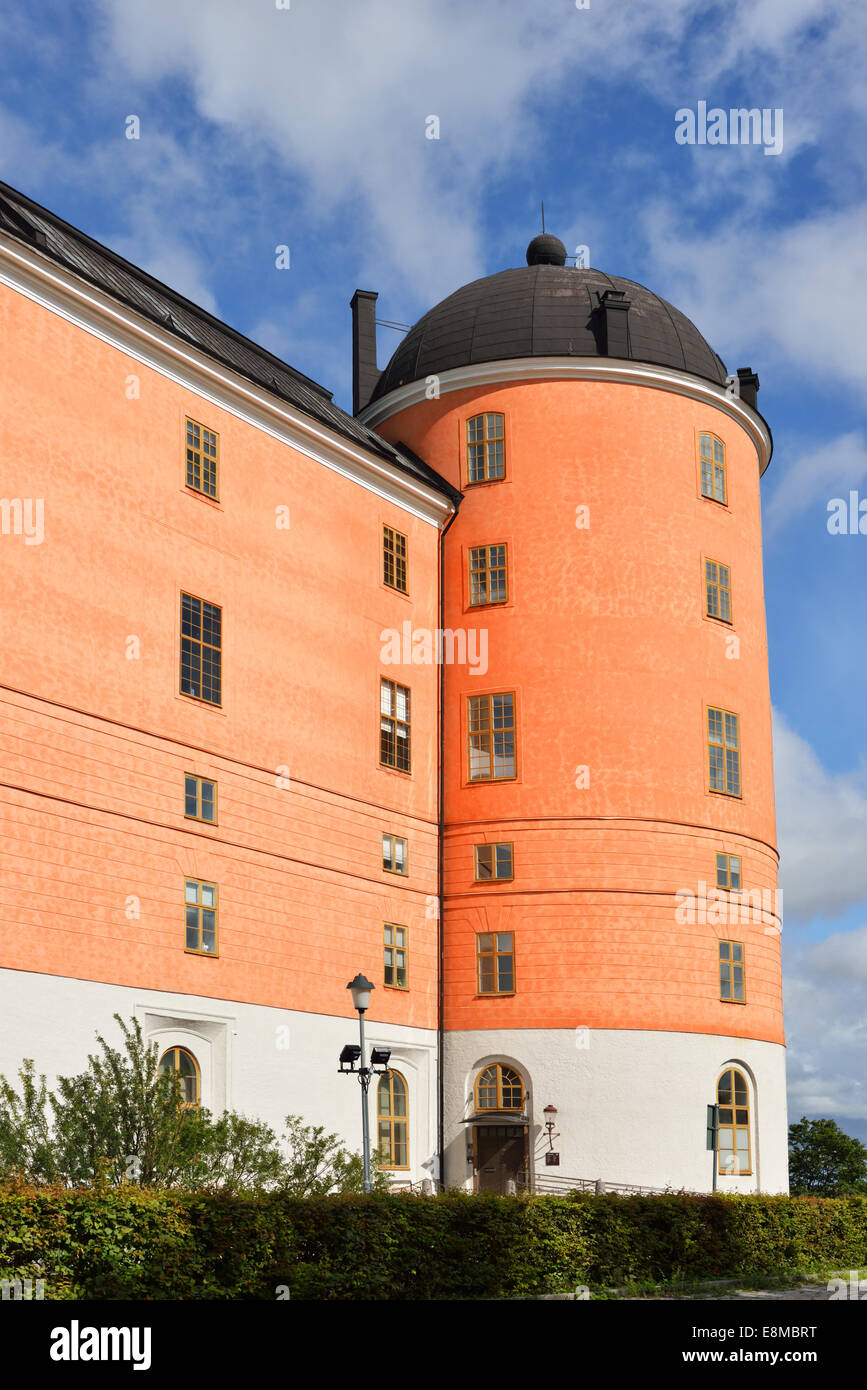 Uppsala Castle Tower. Throughout much of its early history, castle played major role in history of Sweden Stock Photo