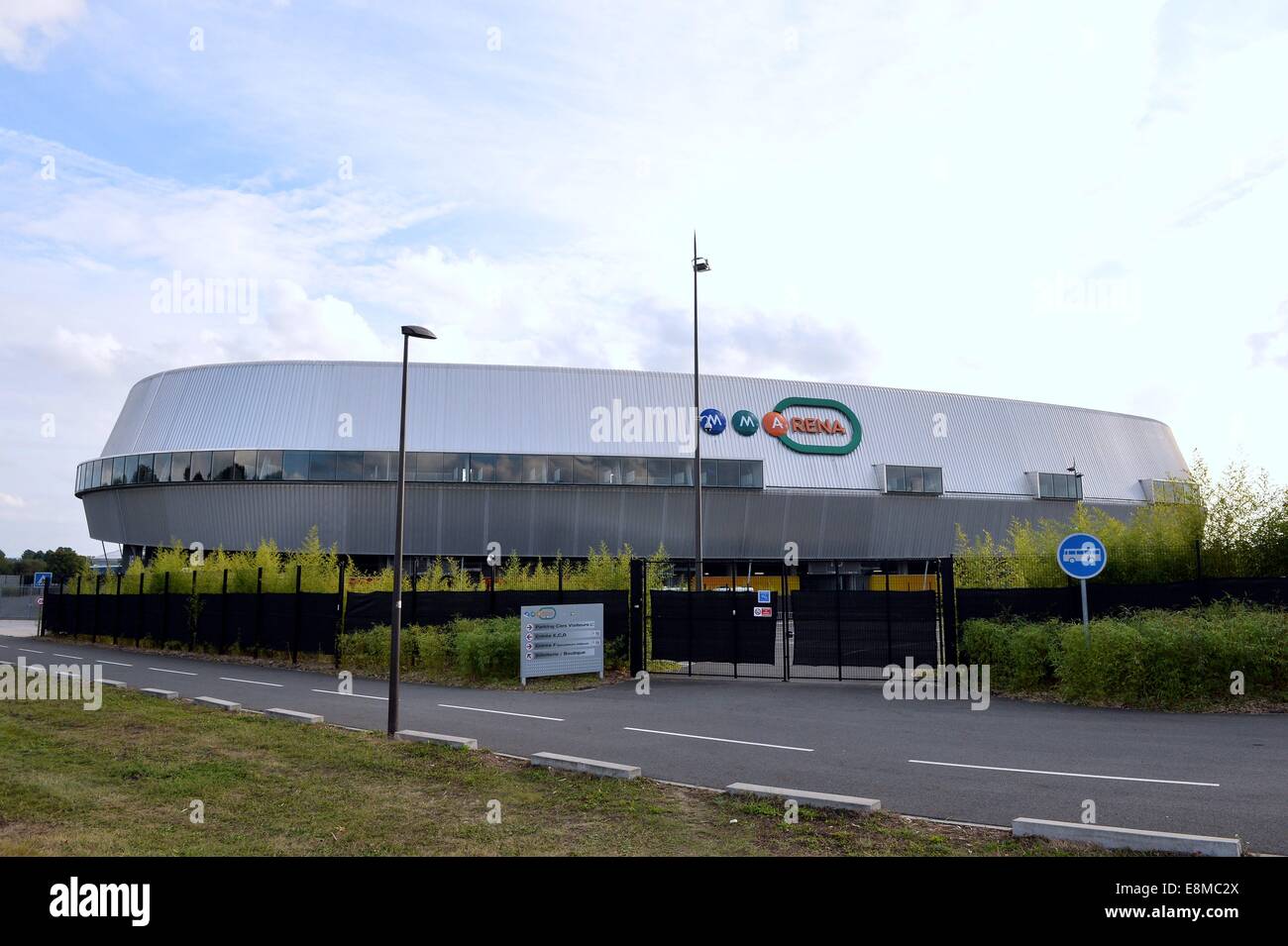 Stade Le Mans, Le Mans, France. 10th Oct, 2014. U23 International football. Euro 2015 Qualification match between France and Sweden. The MM arena from outside Credit:  Action Plus Sports/Alamy Live News Stock Photo